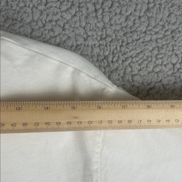 AGOLDE Salma Tee Crewneck Short Sleeve Cotton Relaxed White Top Size S - Picture 7 of 16